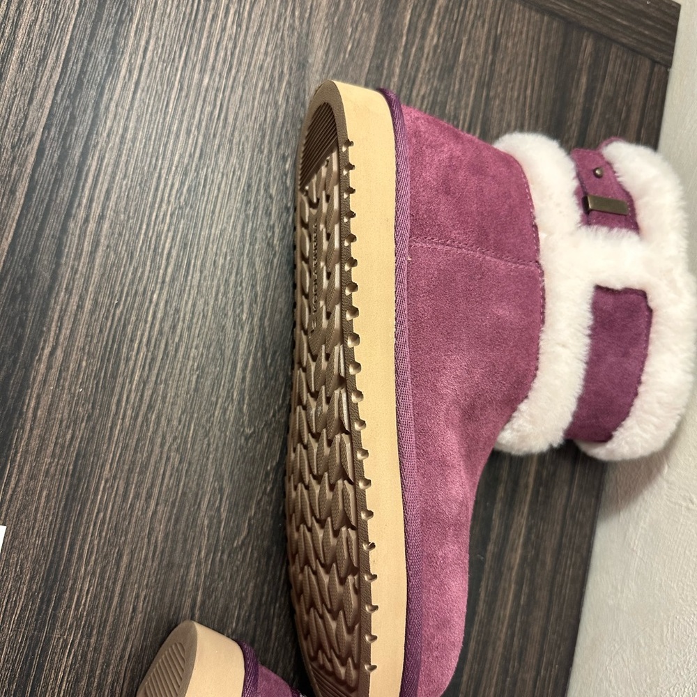 Koolaburra by UGG Barlee suede Ankle Boot Plum Purple size Women 7 - Picture 13 of 13